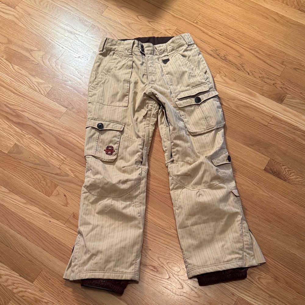 SIMS Beige Cargo Pants with Multiple Pockets
